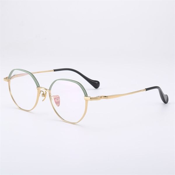 

eyeglasses online 75% off exquisite ultra light pure titanium spectacle frame personalized two-color men and women can be matched with high, White;black