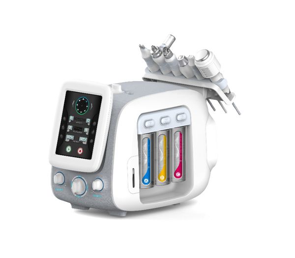 

6 in 1 skincare hydrate microdermabrasion water bubble oxygen jet peel blackhead removal face tool nano spray handle and solution