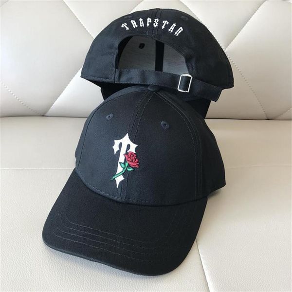

trapstar rose embroidery baseball cap for men women leisure sports style adjustable fashion design hat213m, Blue;gray