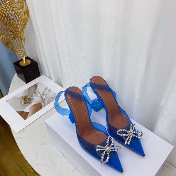 

crystal shoes sandals sunflowers crystal wine glasses with high heels transparent temperament slippers 07, Black