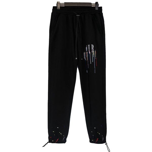 

22fw mens designer jogger pants fashion classic letter print sweatpants men hiphop shorts outdoor 2022 high street autumn winter cotton trac, Black