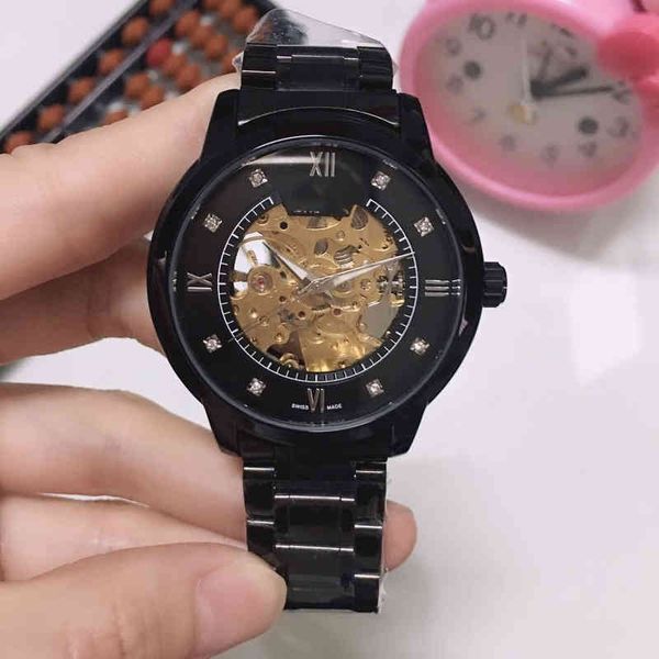 

onega dsinr wristwatch chanical luxury europan awatchs stl band watch n's banqut fashion trnd, Slivery;brown