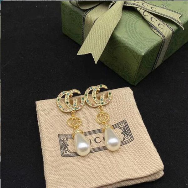 

designer female retro european and american metal long ear buckle hollow b letter fashion ear stud jewelry, Silver