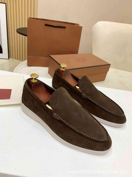 

dress shoes couple spring and autumn cowhide lefu shoes soft leather driving flat british style lazy casual, Black