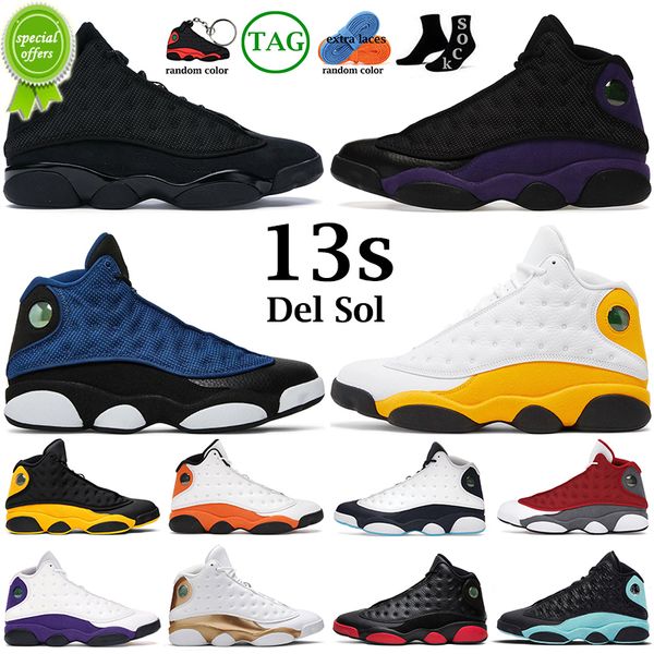 

2022 13s men women basketball shoes 13 brave blue del sol obsidian flint court purple starfish black cat bred chicago mens trainers outdoor