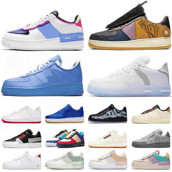 

2021 shadow off mca new arrival cactus jack react n354 running shoes for men women triple black moma low mens trainers sports snea251n