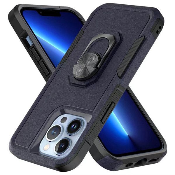 Robuste Rüstungs-Handyhüllen für iPhone 7 8 Plus X XS XR Max 11 12 13 Pro, stoßfeste magnetische Multifunktions-Kickstand-Abdeckung D1