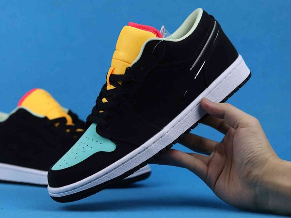 

shoes 1 low multi designer sport i black yellow blue stitching come