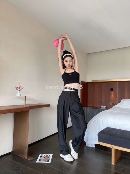 

women's shorts spring and summer double waist head hollowed out design fashionable fried street suit straight tube wide leg pants women, White;black