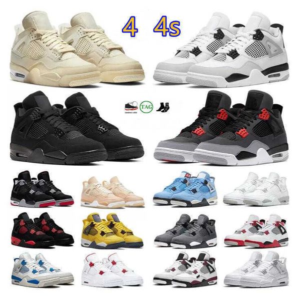 

jumpman 4s infrared basketball shoes women men 4 military black cat white oreo red thunder sail university blue patent bred college grey