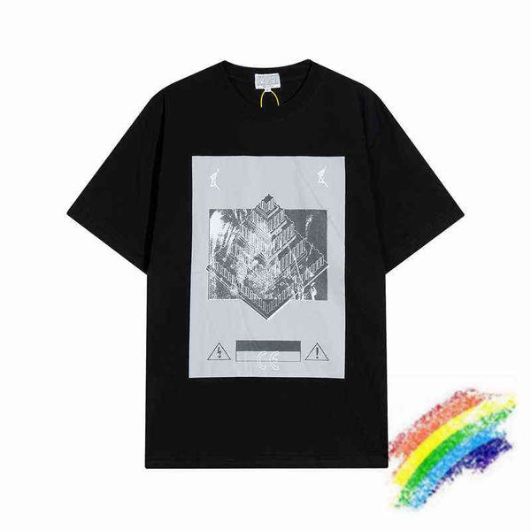 

pyramid print cav empt t-shirt men women cavempt ce teet220721, White;black