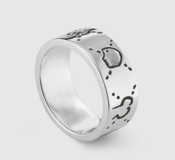 

ring fashion simple fairy band rings couple skull design party shiny men women jewelry gift, Silver