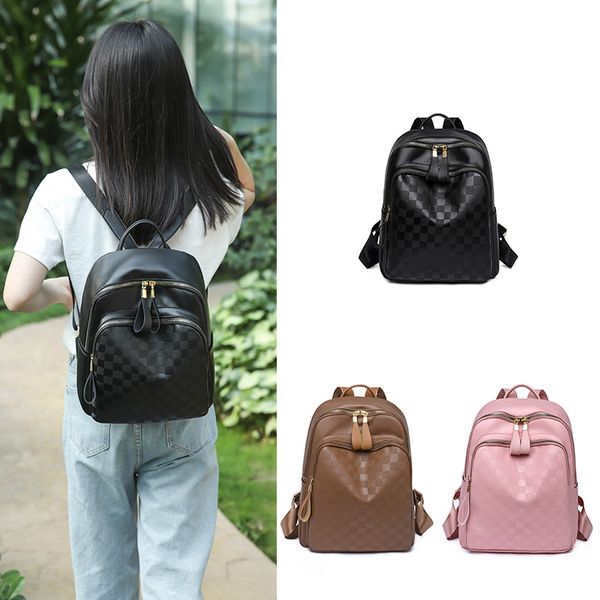 

r women's backpacks pu leather waterproof travel bags new fashion student school bags