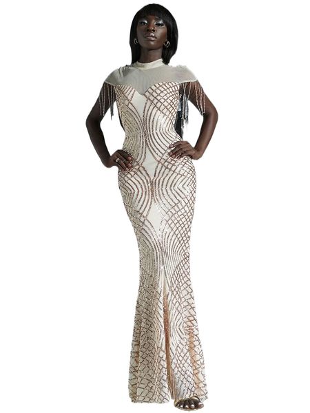 

missord zip back sequin formal dress n3vq#, Black;gray