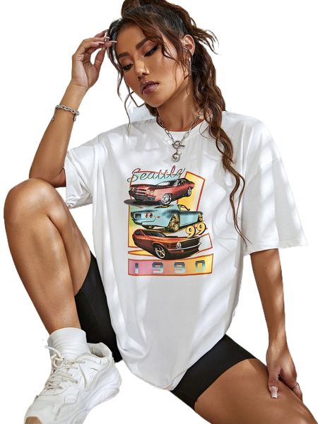

letter and car print r0r3#, White