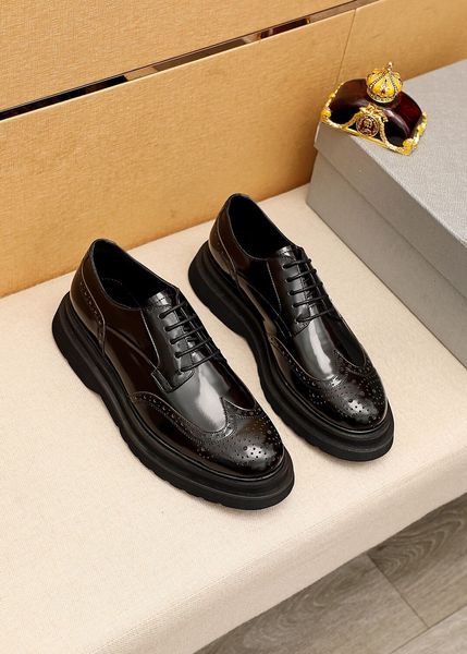 Novo 2022 Moda Masculina Couro Genuíno Sapatos Casuais de Marca de Alta Qualidade Sapatos Vestidos de Designer de Marca Masculino Formal Casamento Negócios Oxfords Tamanho 38-45