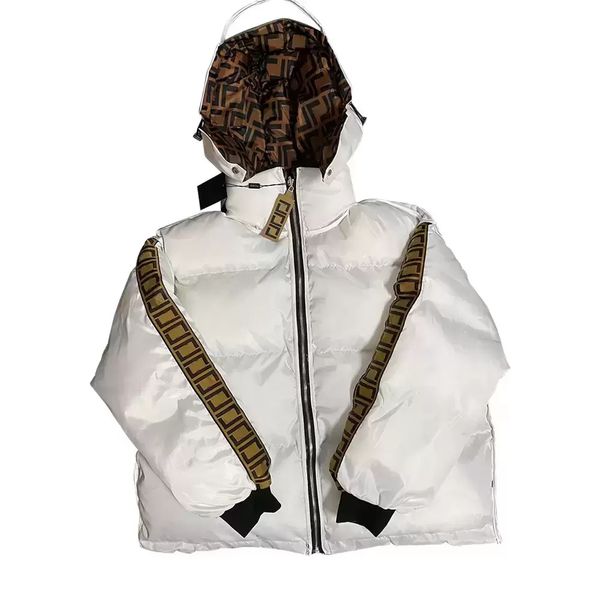 Jaqueta de penas para baixo Parkas Branco Branco Branco Casacos Mantenha Manter Capuzes de Capuz Capuz Casual Outdoor Outwearwhick Bunde