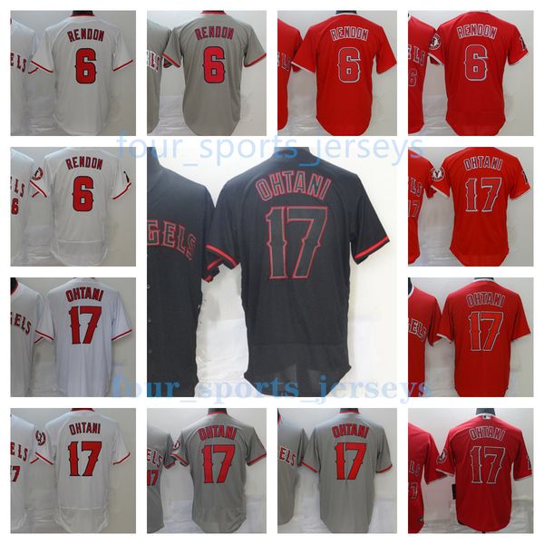 

2022 new angels baseball jerseys 6 anthony ohtani 17 shohei rendon, Blue;black
