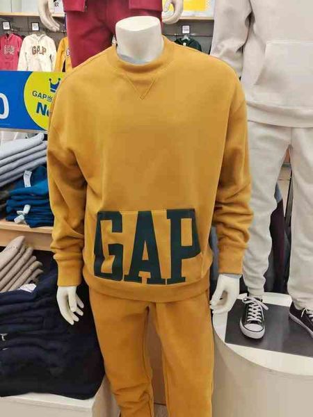

brand hoodie gap men's loose fleece sweater 735878 2021 autumn winter new leisure sports mr2p f2my, Black