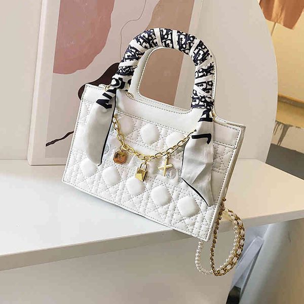 

temperament diamond lattice embroidered thread silk scarf portable women's bag foreign style personality single shoulder oblique span s