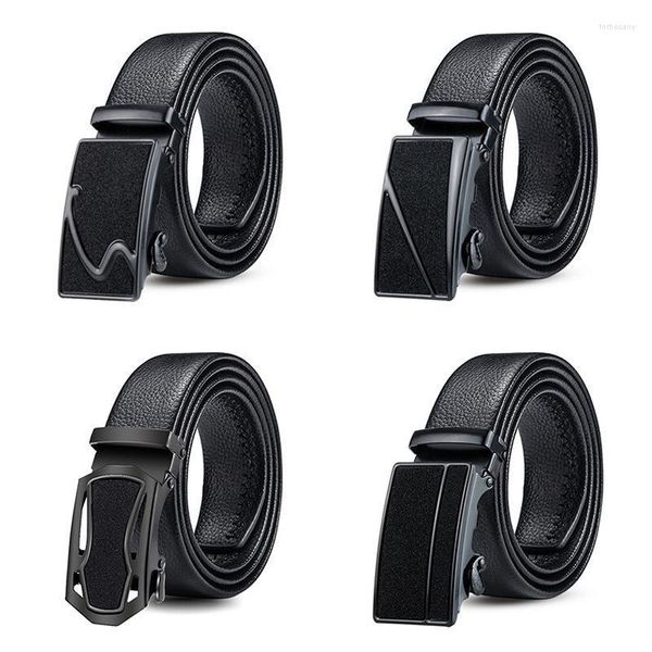 Cinture Cintura con fibbia automatica da uomo di lusso Design del marchio Trama nera Highlights Atmosfera aziendale CinturaCinture Forb22