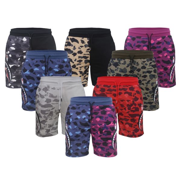 

designer mens shorts fleece summer printing men slim quick-drying pants hip hop short pants beach striped casual anti-pilling breathable spo, White;black