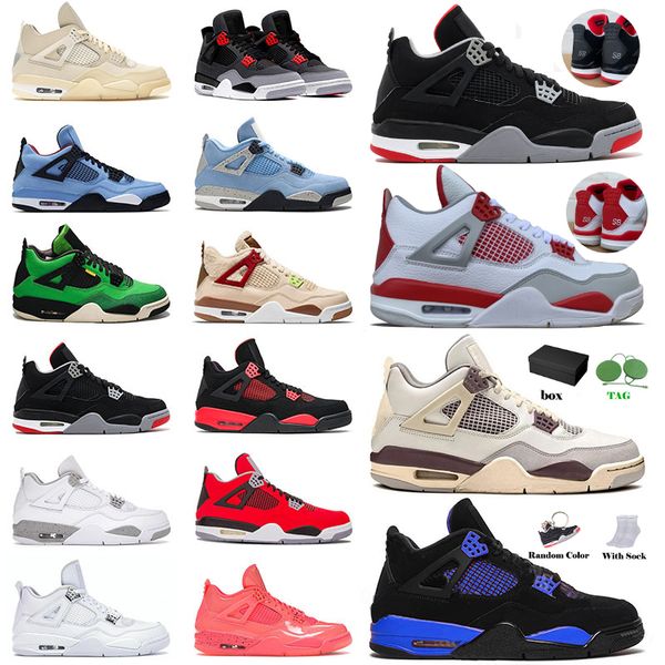 

jumpman 4 4s mens womens sb bred basketball shoes blue thunder canvas iv military black cat white oreo toro designer sneakers