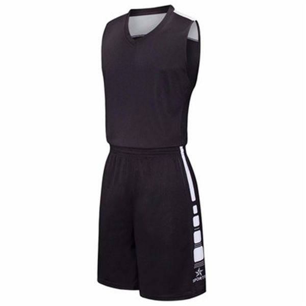 

ns0021 basketball short sport wears athletic outdoor apparel college jersey, Black