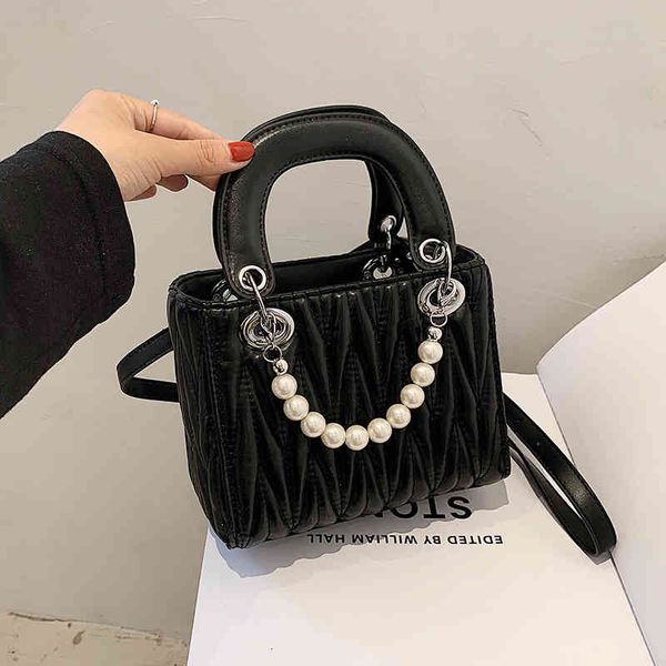 

factory direct sale bag new 2022 diana minority pearl portable women's korean messenger s fashion trend designer