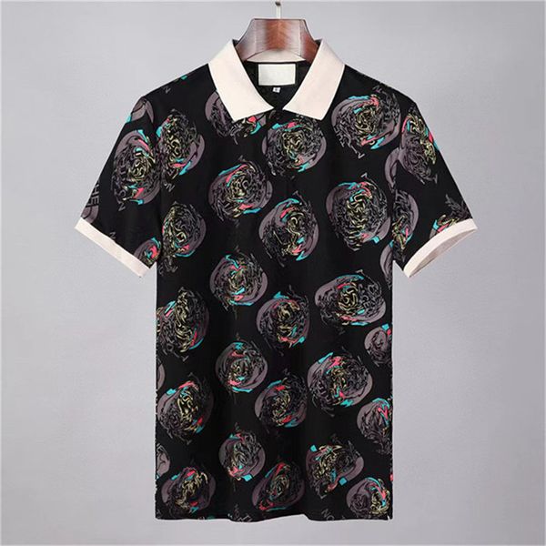 

2022s mens wear designer polo shirt fashion black and white stripe stand collar pullover cotton embroidery breathable clothing m-3xl, White;black