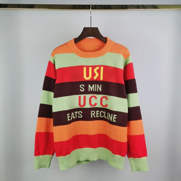 

sweater hoodie men's designers tech fleecesÂ sweaters oblique print letter g number printed otton knit crewneck sportswear 20 styles cho, White;black