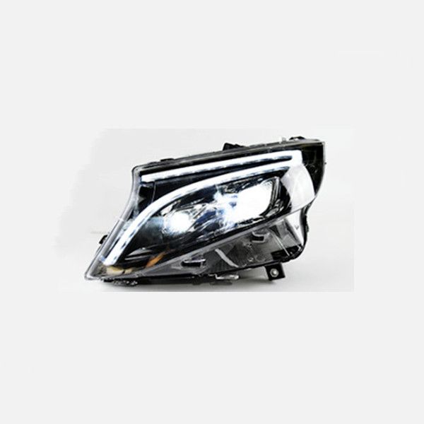 Farol led para benz vito 20 13-20 22 w447 drl bi-xenon lente led cristal anjo olhos sinal de volta frente lamp278z