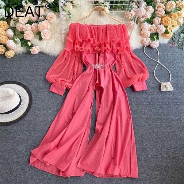 

deat women ruffles chiffon shirt arrivals slash collar latern sleeve temperament fashion spring summer 11d1295 210709, White