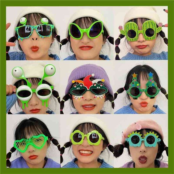 

designer ray cycle luxurious sunglasses hip hop glasses et alien green funny shooting artifact ugly cute sand carving brother couple sunglas, White;black