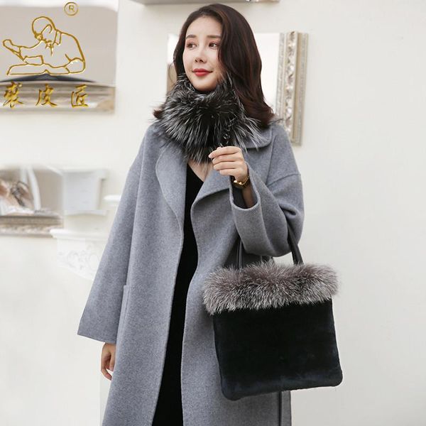 

duffel bags real rex fur handbag fashion women's shoulder bag women shopping 2022