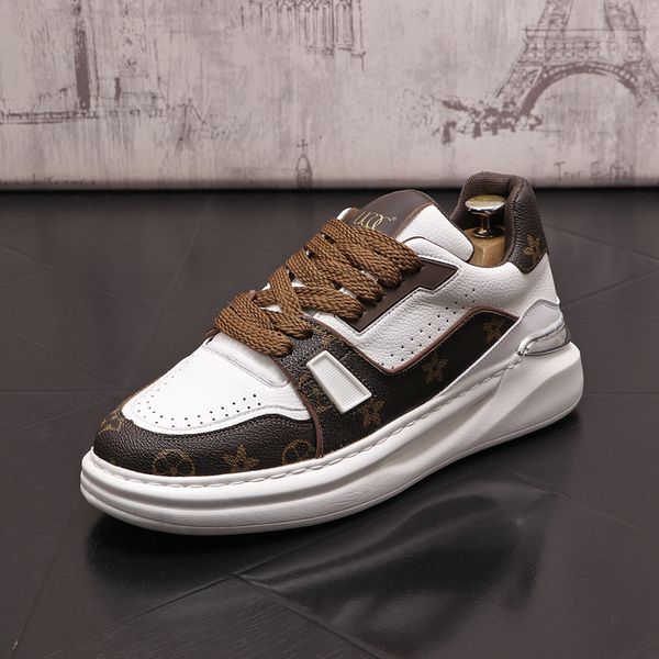 

luxury designers dress wedding party shoes breathable vulcanize casual sneakers fashion light round toe thick bottom driving walking loafers, Black