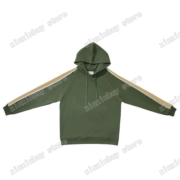 

xinxinbuy men designer sweatshirts hoodies reflective tape double letter cotton sportswear women casual apricot black gray green xs