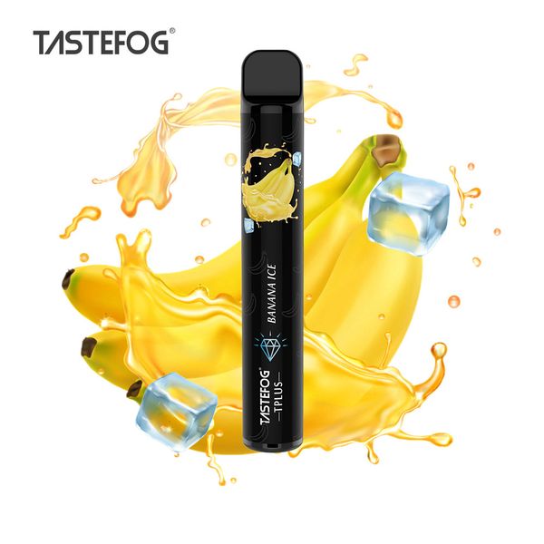 Tastefog tplus 800puffs 2% банановый ледяной одноразовый vape vape pen Электронная сигарета оптом