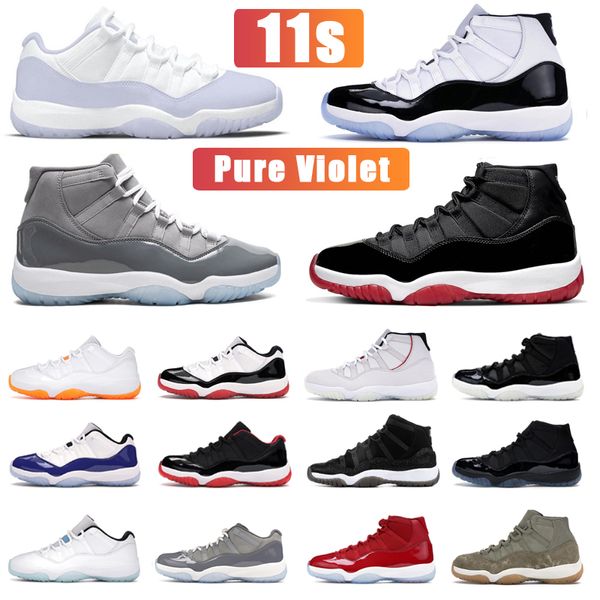 11 scarpe da basket da uomo 11s Cool Grey Concord Bred Space Gamma Blue Win University Dark UNC sneakers da donna da uomo