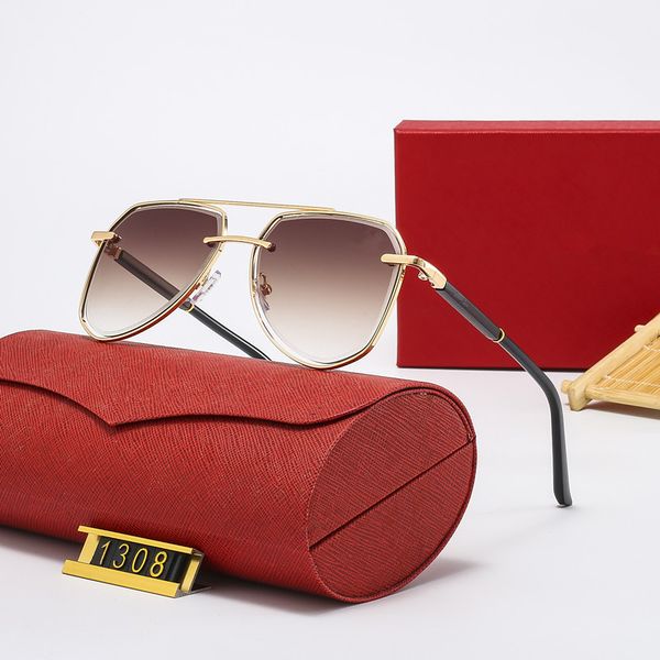 

enfield 1308 sunglasses designer gold silver fashion men goddess sunglass sunshade eyeglass composite metal rimless optical rectangle frame
