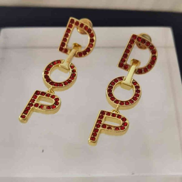 

2022 factory wholesale new di home full diamond tassel advanced light luxury earrings women's personality sweet cool style, Golden