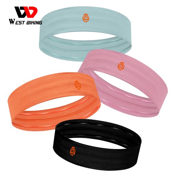 Unisex Sweatband Professional Противоскользящая Спорт Велоспорт Оголовье Баскетбол Фитнес Головные уборы Головные уборы Джога Тренажерный зал Дышащая пота Грин