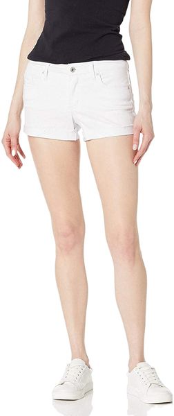 

simpson women's forever roll cuff short p76b#, White;black
