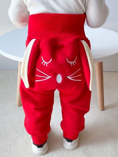 

baby cartoon embroidered 3d ear design sweatpants she01, Blue