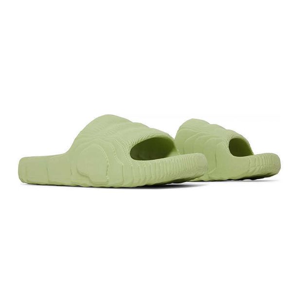 

men women designer slippers adilette 22 slides summer fashion sandals black grey desert sand magic lime glow green mens outdoor indoor 11