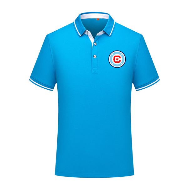 

chicago fans men polo shirt summer mens business casual men's sports run short sleeve soccer polos shirts football training jerseys, Black