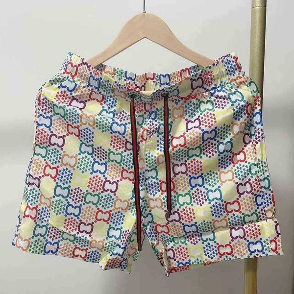 

new luxury casual men's shorts snake pattern flower embroidery men's swimming shorts high street fashion medusa beach pants, White;black