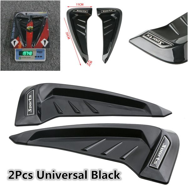 

1 pair car side body marker fender air flow wing vent cover trim diy accessories