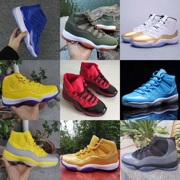 

2022 jumpman 11 11s basketball shoes man woman mens sneakers space jam cap and gown high concord platinum tint barons legend blue low white