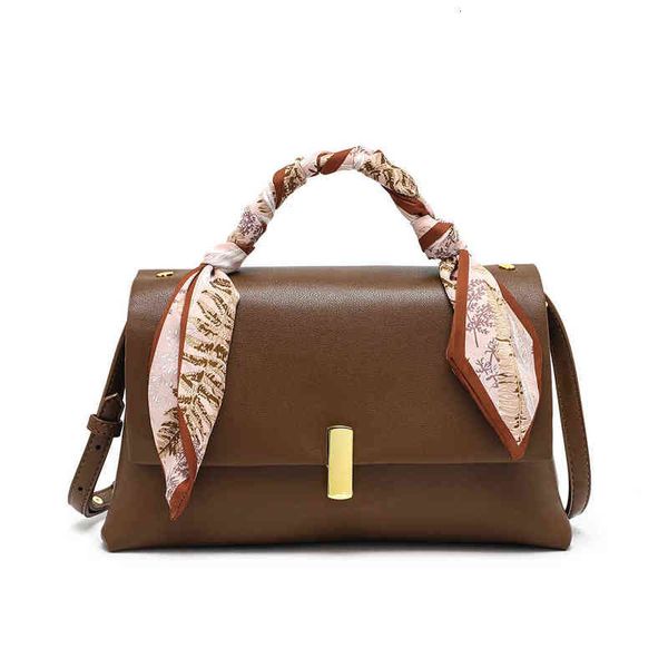 

evening bags cowhide women's 2022 trendy style simple diagonal straddle single shoulder bag